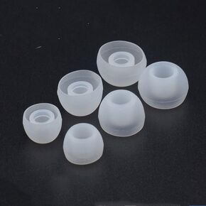 15 Pairs of 4.5-6mm Silicone Earbuds Ear Tips 3 Sizes for Choosing, Comfortable to Use, Soft Silicone Ear Tips