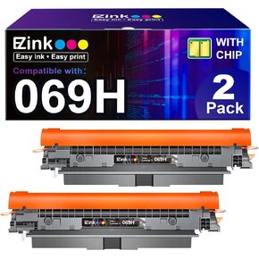 E-Z Ink High Capacity 069H Toner Cartridge Compatible Replacement for Canon 069 069H Black use with imageCLASS MF753Cdw MF751Cdw LBP674Cdw LBP673Cdw LBP674Cx MF752Cdw MF756Cx Printer with Chip, 2 BLAK