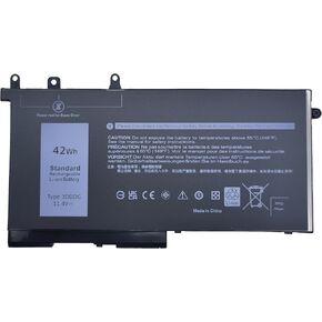 Fully. 3DDDG Replacement Battery Compatible with Dell Latitude E5280 E5480 E5580 5280 5288 5290 5480 5488 5490 5491 5495 5580 5590 Precision 3520 3530 Series 049XH 45N3J 3VC9Y RRJDX - 11.4V 42Wh