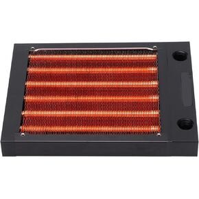 Water Cooling Radiator, 120 240 360mm 17mm Thick Fan CPU Liquid Cooler,Multiple Pipes,Water Discharge G1 4 Heat Exchangers,for Computer (360mm)