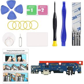 Charging Port Replacement Kit Compatible with Galaxy Tab A7 Lite 8.7 2021 LTE, Dock Board USB-C Connector for Tab A7 Lite 8.7 2021 LTE SM-T225 Tablet, with Instruction & Tools