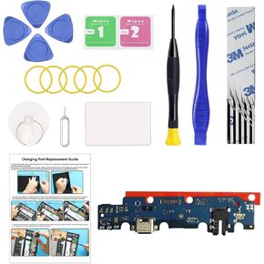 Charging Port Replacement Kit Compatible with Galaxy Tab A7 Lite 8.7 2021, Dock Board USB-C Connector for Tab A7 Lite 8.7 2021 SM-T220 Tablet, with Instruction & Tools