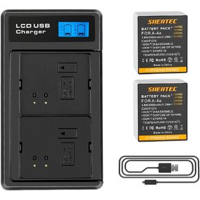 SHENTEC 2 Pack 5500mAh بطارية قابلة لإعادة الشحن لكاميرا Arlo Pro 3 Arlo Ultra وشاحن LCD ذكي مزدوج متوافق مع Arlo Ultra Pro 3 Camera in Kuwait