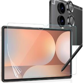 2+2 Pack for Samsung Galaxy Tab S10 Plus/Tab S9 Plus Screen Protector and Camera Lens Protector, Anti-Glare, Matte PET Film for Drawing