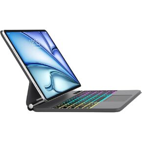 Magic Keyboard Case for iPad Air 13-inch (M2, 2024), iPad Pro 12.9 (6th/5th/4th/3rd Gen) - Magnetic Keyboard Case with Multi-Touch Trackpad - Floating Cantilever Stand - Rainbow Color Backlit Keyboard