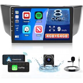 8 Core 4+64g inefala for exus rx300 rx330 rx350 rx400h 2004-2009 Android Car Radio Stereo مع Carplay Android Auto ، 9 "شاشة تعمل باللمس in Kuwait