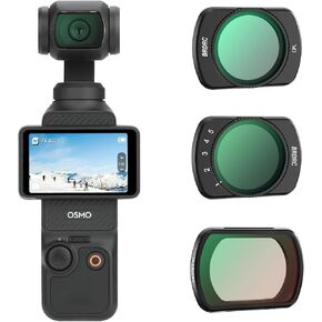 Pocket 3 ND CPL Filters Set, 3 Pack - CPL + Black Mist Filter 1/4 + ND2-32 Magnetic Lens Filter for DJI Osmo Pocket 3 Creator Combo Camera Accessories - Can be Stacked