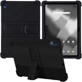 for onn 12.1" Tablet Pro (2024 Model) Tablet Case,BOVUGAC Soft Silicone Adjustable Stand Shockproof Kids Friendly for onn Tablet Pro 12.1"(Black)