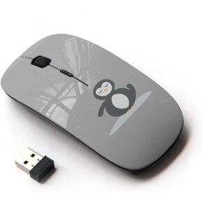 [ Optical 2.4G Wireless Mouse [ Cute Minimalist Penguin ]