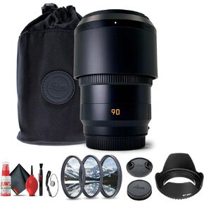 Leica APO-Summicron-SL 90mm f/2 ASPH. Lens (11179) + Lens Filter Kit + Cleaning Kit + Lens Hood + Lens Cap