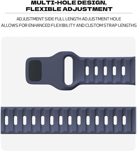 Outdoor Sports Bands Compatible with Apple Watch Ultra Band 42-49mm, Soft Silicone Waterproof Bands Compatible with iWatch Apple Watch Series Ultra 9 8 7 6 SE Women's Men's in Saudi Arabia