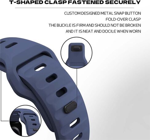 Outdoor Sports Bands Compatible with Apple Watch Ultra Band 42-49mm, Soft Silicone Waterproof Bands Compatible with iWatch Apple Watch Series Ultra 9 8 7 6 SE Women's Men's in Saudi Arabia