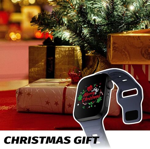 Outdoor Sports Bands Compatible with Apple Watch Ultra Band 42-49mm, Soft Silicone Waterproof Bands Compatible with iWatch Apple Watch Series Ultra 9 8 7 6 SE Women's Men's in Saudi Arabia