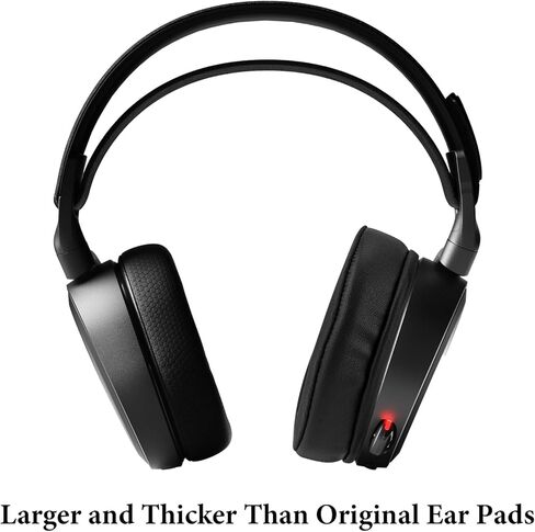 Geekria Sport Extra Congle Cooling Goling Gel Pads for Steelseries Arctis Prime Arctis Pro Arctis 9x Arctis 7 Arctis 5 Arctis 3 سماعات الرأس وسائد أذن سماعات الرأس ، سماعات الرأس ، أكواب الأذن (أسود) in Kuwait