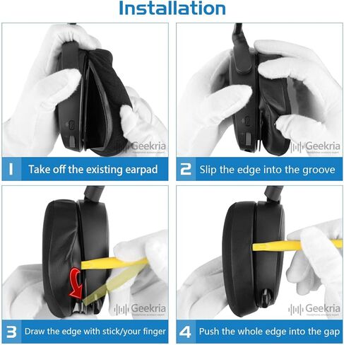 Geekria Sport Extra Congle Cooling Goling Gel Pads for Steelseries Arctis Prime Arctis Pro Arctis 9x Arctis 7 Arctis 5 Arctis 3 سماعات الرأس وسائد أذن سماعات الرأس ، سماعات الرأس ، أكواب الأذن (أسود) in Kuwait