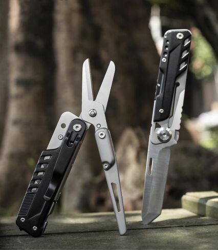GHK12 Multitool مع مقص قابل للفصل - ضروري كل يوم تحمل معدات للرجال in Saudi Arabia