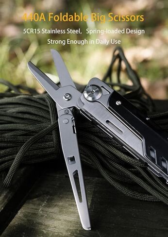 GHK12 Multitool مع مقص قابل للفصل - ضروري كل يوم تحمل معدات للرجال in Saudi Arabia
