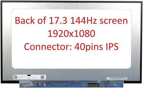 شاشة استبدال LCD جديدة 17.3 بوصة B173Han04.9 144Hz FHD 1920x1080 IPS 40 PIN متوافق مع NV173FHM-N44/B173HAN04.0/B173HAN04 in Kuwait