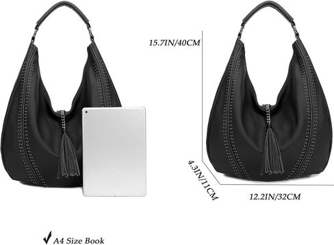 Hobo Bags for Women Large Handbags Designer Purses PU Leather Oversized Crossbody Shoulder Totes Stylish in Kuwait