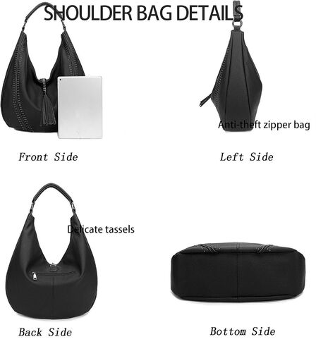 Hobo Bags for Women Large Handbags Designer Purses PU Leather Oversized Crossbody Shoulder Totes Stylish in Kuwait