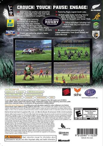 Jonah Lomu Rugby Challenge - Xbox 360 (متجدد) in Saudi Arabia