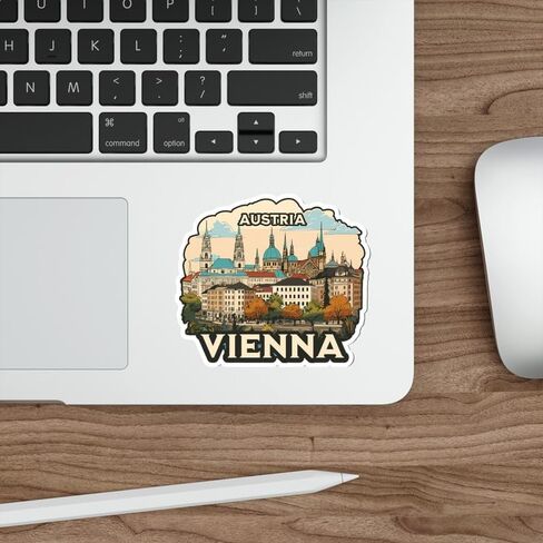 Vienna Austria Sticker Adventure Devenir Decal Vinyl Small Proching for Gater ، Mug ، جواز السفر ، سجل القصاصات ، الكمبيوتر المحمول ، الكمبيوتر ، البهلوان ، الكمبيوتر ، الهاتف ، هدية مضحكة in Saudi Arabia