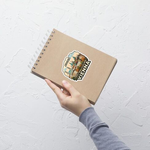 Vienna Austria Sticker Adventure Devenir Decal Vinyl Small Proching for Gater ، Mug ، جواز السفر ، سجل القصاصات ، الكمبيوتر المحمول ، الكمبيوتر ، البهلوان ، الكمبيوتر ، الهاتف ، هدية مضحكة in Saudi Arabia