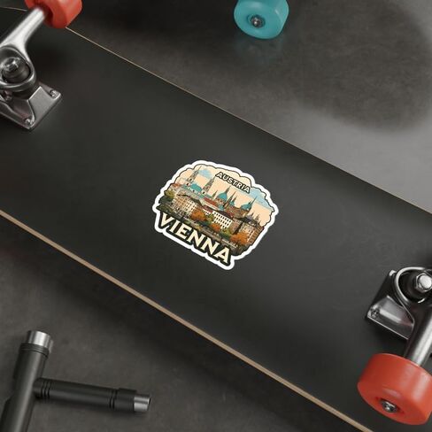 Vienna Austria Sticker Adventure Devenir Decal Vinyl Small Proching for Gater ، Mug ، جواز السفر ، سجل القصاصات ، الكمبيوتر المحمول ، الكمبيوتر ، البهلوان ، الكمبيوتر ، الهاتف ، هدية مضحكة in Saudi Arabia