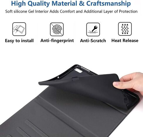 Case for Samsung Galaxy Tab S9 11 Inch 2023 (SM-X710/X716B/X718U), Slim PU Leather Stand Cover with Auto Wake/Sleep for Galaxy Tab S9 2023, Duck Hunting Camouflage Shotgun Bullets Decoy in Kuwait