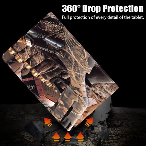 Case for Samsung Galaxy Tab S9 11 Inch 2023 (SM-X710/X716B/X718U), Slim PU Leather Stand Cover with Auto Wake/Sleep for Galaxy Tab S9 2023, Duck Hunting Camouflage Shotgun Bullets Decoy in Kuwait