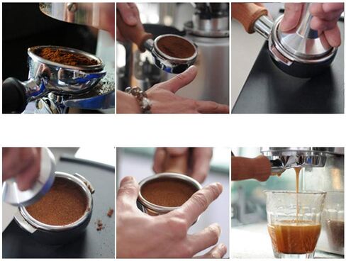 Espresso Coffee Tamper 51mm - professional barista wooden handle heavy duty press tool stamper with silicone espresso tamper mat - barista tools machine in Saudi Arabia