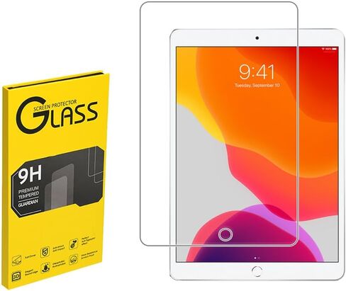 فيلم زجاجي مزخرف مناسب لـ Apple iPad Air 3 (10.5 بوصة) ، واقي شاشة 1 حزمة ، وصول عالي ، و 9 ساعات ، وتثبيت سهل in Kuwait
