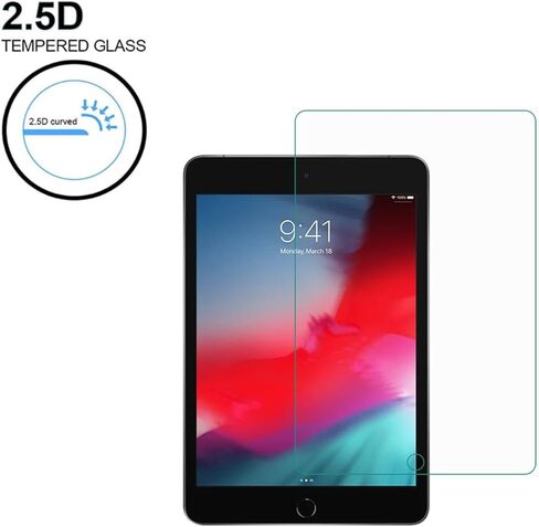فيلم زجاجي مزخرف مناسب لـ Apple iPad Air 3 (10.5 بوصة) ، واقي شاشة 1 حزمة ، وصول عالي ، و 9 ساعات ، وتثبيت سهل in Kuwait