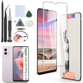 YWLRONG for Motorola Moto G Power 5G 2024 Screen Replacement for Moto G Power 5G 2024 XT2415 XT2415-1 Display Touch Screen Digitizer Assembly Replacement with Tools（Black）