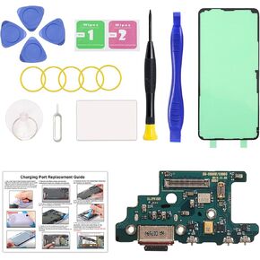 for Galaxy S20 Plus USB Charging Board Port Replacement US Version, Type C Dock Board Connector for Samsung Galaxy S20 Plus SM-G986U/U1/W with Tools & Instruction