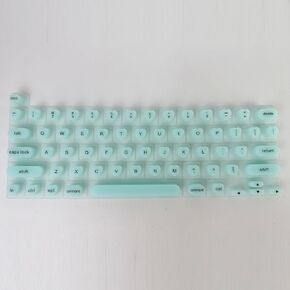 3D Ergonomic Silicone Keyboard Cover for Long Nails - Fashionable, Water-Resistant & Reusable Film, Perfect for Typing, Gaming & Protecting Nail Art on Laptops & MacBooks (Green, Heart-Shaped)