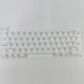 3D Ergonomic Silicone Keyboard Cover for Long Nails - Fashionable, Water-Resistant & Reusable Film, Perfect for Typing, Gaming & Protecting Nail Art on Laptops & MacBooks (White, Circular)