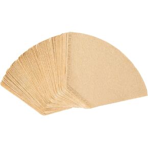 #2 Natural Brown Paper Cone Coffee Filters, Unbleached Coffee Filter 2, Fit 2~6 Cup Cuisinart Black & Decker Coffee Maker & #2 Cone Coffee Drippers, Replace Melitta Coffee Filters No.2 (100)