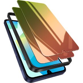 2 Pack for Samsung Galaxy A16 5G Privacy Screen Protector Tempered Glass, Red to Green Gradient, Anti-Spy Anti-Blue Light Anti-Scratch No Bubble Case Friendly Easy Installation