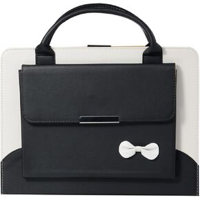 Cute Case for iPad 9th Generation 2021 / iPad 8th 7th Generation/iPad 10.2 Inch/iPad Air 2019 (3rd Generation) / iPad Pro 10.5 Inch 2017 - Smart Slim Handbag Leather Stand Cover,Black