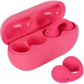 أذن آشاتا أذن سماعات رأس Bluetooth ، سماعات رأس أذن مفتوحة غير مؤلمة ، إلغاء ضوضاء الاستريو لإلغاء سماعات الأذن المفتوحة للرياضة (أحمر) in Kuwait