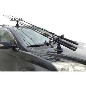 Brocraft Fishing Rod Racks for Vehicles (Truck or SUV)- Vacuum Cups for All Metal/Vacuum Rod Rack/Vacuum Rod Transport System/Fly Rod Rack for Vehicle