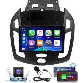 2G+32G Android 13.0 Car Stereo for Fo-rd Transit Connect 2014-2018 with Carplay&Android Auto,9 HD Touch Screen Car Audio Receiver with GPS Navigation Bluetooth Head Unit Supports AHD Backup Camera