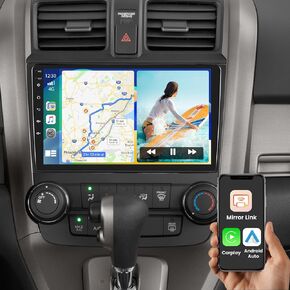 Android 13 Wireless CarPlay Car Stereo for Honda CRV 2007-2011 - 9 Inch Touchscreen Car Radio with Wireless Android Auto Navigation System with HiFi WiFi AHD Backup Camera [1G&32G]