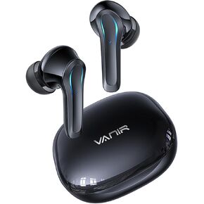 VANIR Wireless Bluetooth Earbuds with AI Intelligent Noise Cancellation, Bluetooth Headphones for Calls with Noise Reduction, in-Ear Headphones, IP55 Waterproof, 30 Hours of Playback