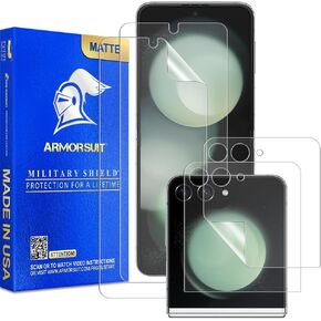 ArmorSuit 2+2 Pack Paper-Feel Texture Screen Protector for Samsung Galaxy Z Flip 5 (2023 Release) Case Friendly MilitaryShield Matte Film - Made in USA
