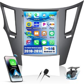 2+64G Android 13 Car Stereo for Subaru Outback Legacy 2010-2014 with Wireless Carplay Android Auto, 9.7 ’’ Touchscreen in Dash GPS Radio with GPS WiFi Bluetooth FM RDS EQ SWC Backup Camera in Kuwait