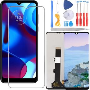 6.5" Black LCD Display for Motorola G Pure XT-2163-4 XT2163-4 LCD Display Touch Screen Replacement Screen Glass Assembly + Tools+Screen Protector