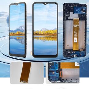 6.5" Black LCD Display with Frame for Samsung Galaxy A04s SM-A047F SM-A047M LCD Display Touch Screen Replacement Screen Glass Assembly + Tools+Screen Protector