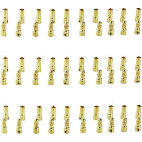 30pairs 3.5mm Gold Plated Male Female Banana Plug Bullet Connector Replacements for ESC Battery and Motor